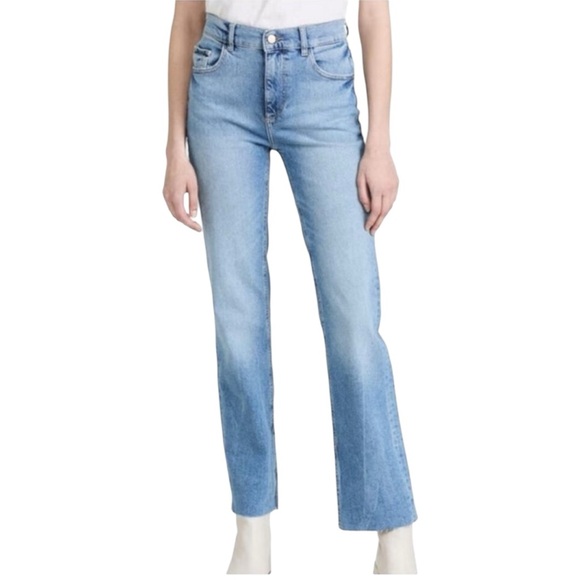 DL1961 Patti Straight High Rise Vintage Ankle Jean In Reef NWT Sz 30 - Picture 1 of 12